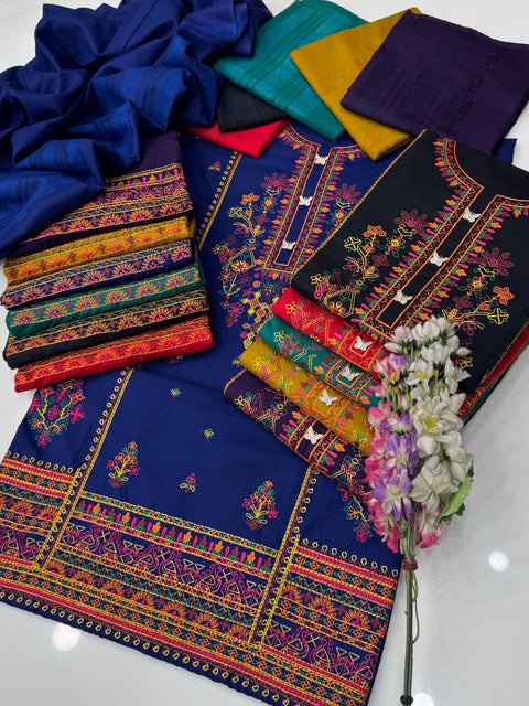 🔥 Winter’s Latest Dhanak Marina 3 PC Dress 👗