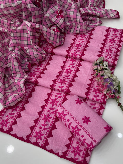 Beautiful Handmade Pakka Tanka With Applique Ralli Work Khaadi Khaddar 3 Pc Dress 👗