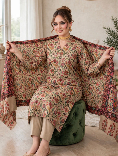🔥#TRENDING #KALAMKARI #PASHMINA 3 PC 🔥
