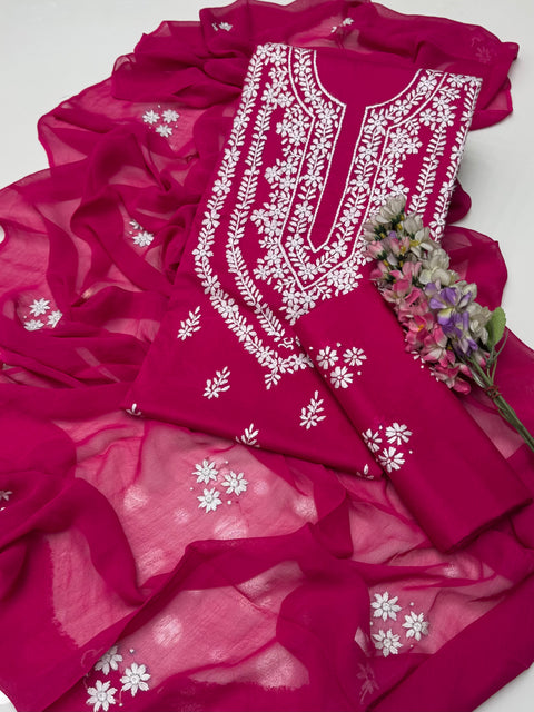 Handmade Pakka Tanka Embroidery 🪡 With Sheesha 🪞 Work Pure Lawn 3 Pc Dress 👗