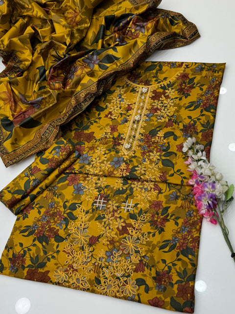 💕ONLY 2650/-PKR 3PC #LINEN 💕