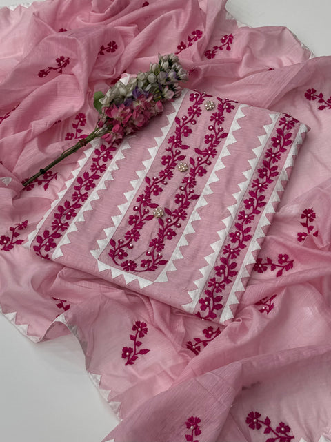 Beautiful Handmade Style Embroidery With Applique Ralli Work 2 Pc Dress 👗