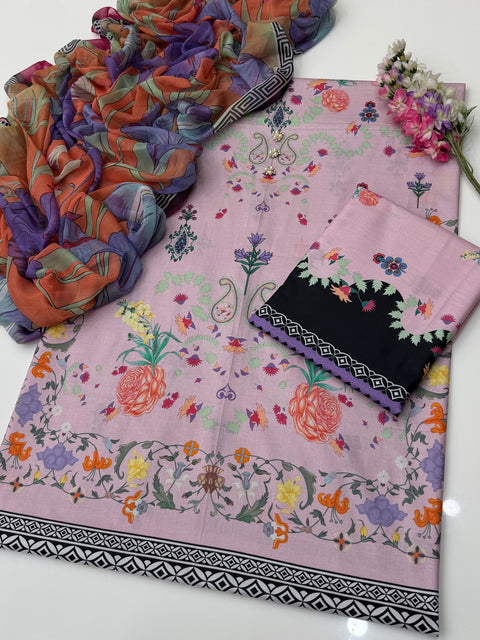 🔥 ONLY 2450/-PKR MPRINT LAWN 3PC 🔥