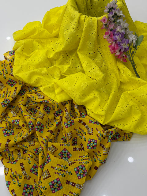 🔥 ONLY #2350/-PKR #CHIKANKARI 2PC 💕
