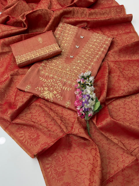 🔥 #WINTER Beautiful Boutique Style Fancy Sequence Embroidery 3 PC Dress 👗