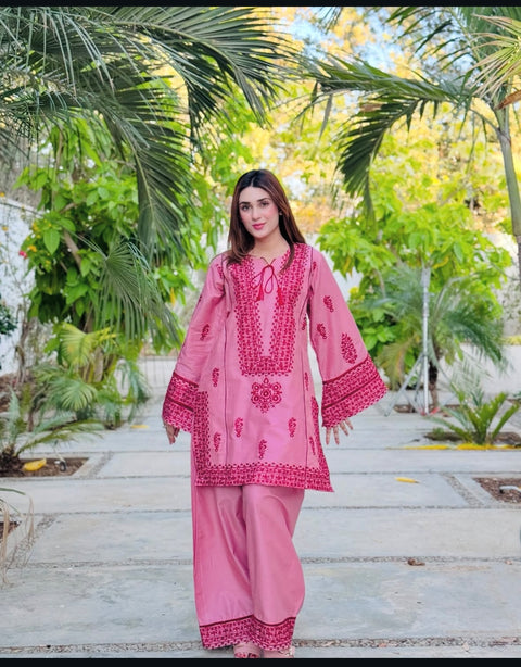 Boutique Fancy Sequence Bareeze Embroidery 🧵 Lawn Shirt 3 PC Dress 👗