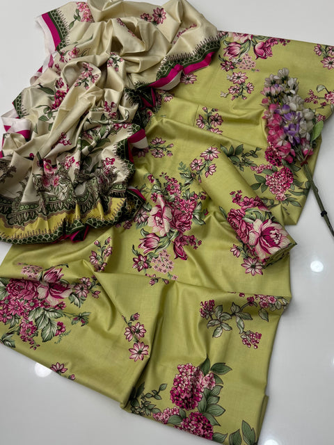 🔥 BRANDED HIT CODES LINEN 3 PC Dress 👗