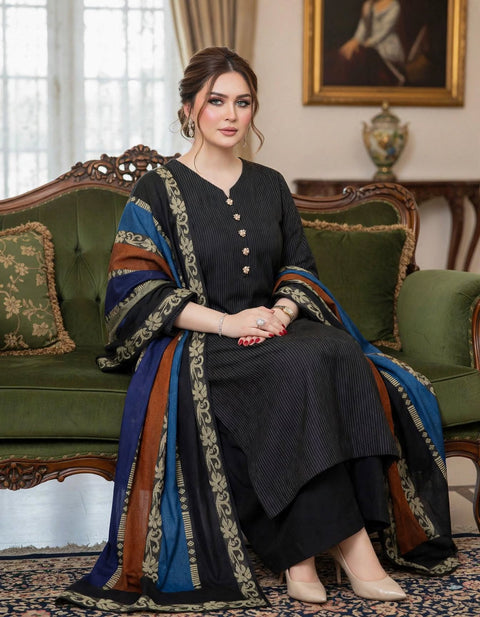 🔥 ONLY #1850/-Pkr Embrace The Elegance of Mid Season Multani Khaadi Soosi 3 PC 👗