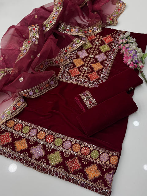 💕 #VELVET #FANCY 3PC  💕