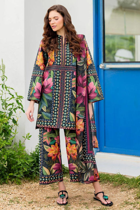 💕 Branded Printed Superior Quality Shamooz Silk 3 Pc 👗