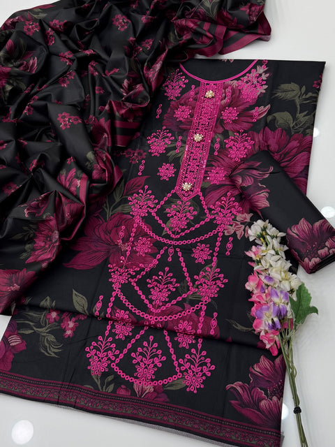 💕 ONLY 2850/-PKR #DHANAK #WINTER’s 3 PC 💕
