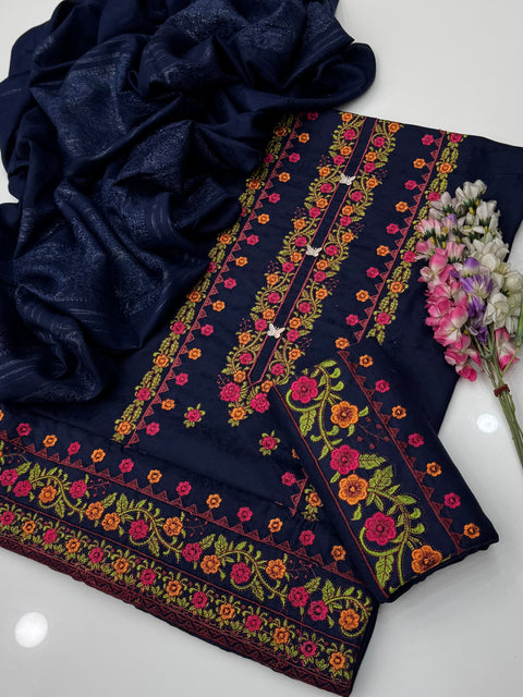 🔥WINTER’s Most Demadend And Beautiful Boutique Style Embroidery 🧵 3 PC 👗