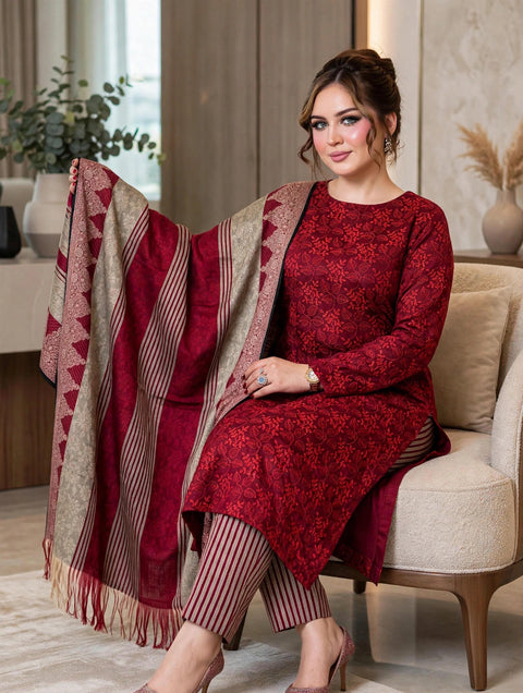 💕 #WINTER’s Shiffile Chikankari Jaal Embroidery 🧵 Soosi Stuff 3PC