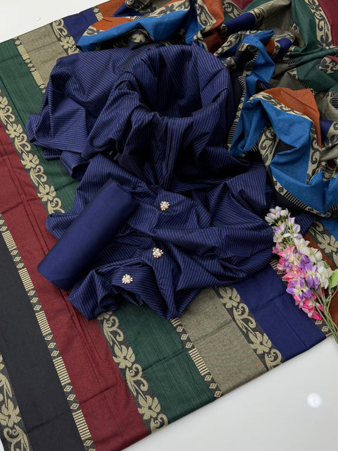🔥 ONLY #1850/-Pkr Embrace The Elegance of Mid Season Multani Khaadi Soosi 3 PC 👗