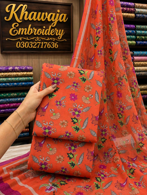 🔥ONLY 2250/-PKR #MPRINT LAWN 3 PC 🔥