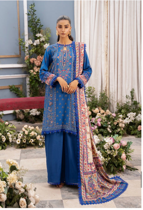 💯% Original Mausummery Brand Digital Printed Bana Dora Linen 3 Pc Dress 👗