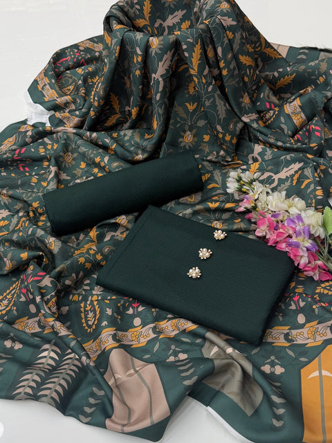 💕 #WINTER’s #KALAMKARI SHAWL WITH DHANAK 3PC💕