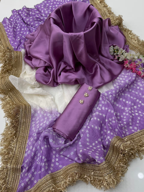 💕 #TRENDING #CHUNRI MEDIUM SILK 3 PC 💕