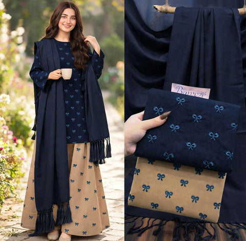 💕 #WINTER’s #VIRAL Ribbon 🎀 Embroidery 3PC 💕