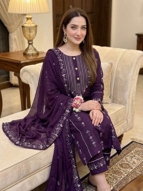💕 #HANDMADE #LAWN 3PC🔥