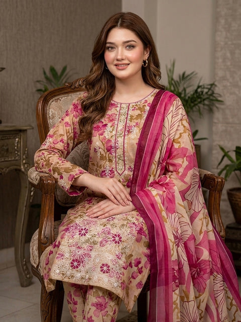 💕 ONLY 2650/-PKR #CHIKANKARI LAWN 3PC 👗