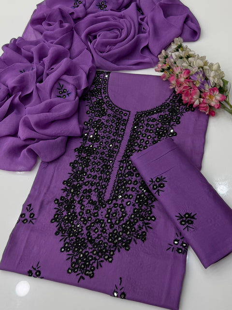 🔥 #Handmade Sheesha Work Pakka Tanka Lawn 3 Pc Dress 👗