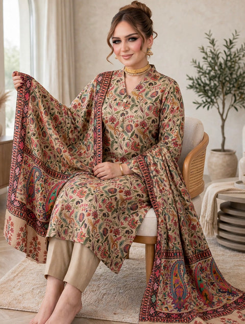 🔥#TRENDING #KALAMKARI #PASHMINA 3 PC 🔥