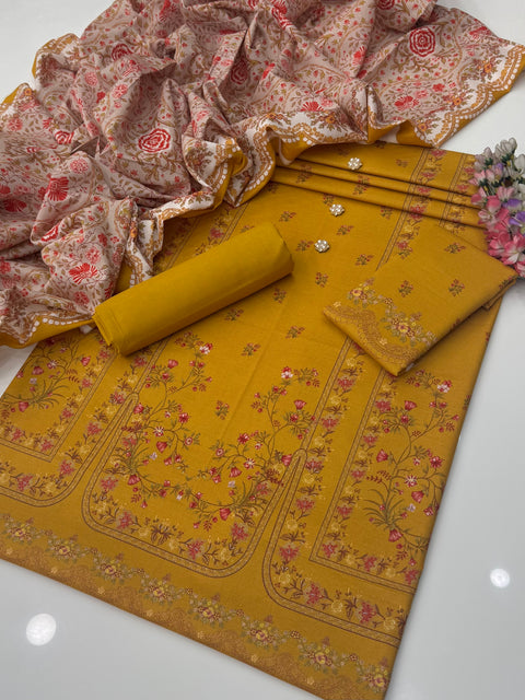 🔥 💯% ORIGINAL MUASAMMARY BRAND KHADDAR 3 PC 🔥