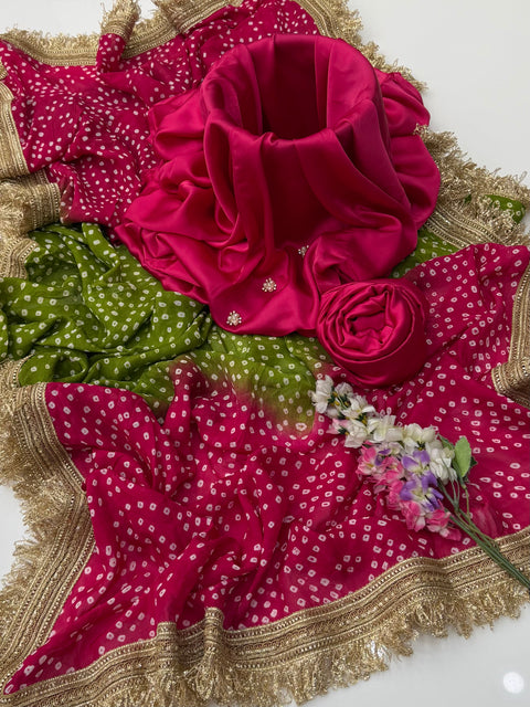 💕 #TRENDING #CHUNRI MEDIUM SILK 3 PC 💕