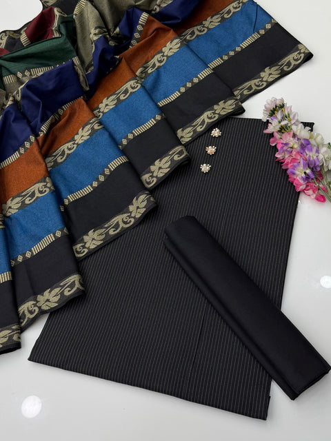 🔥 ONLY #1850/-Pkr Embrace The Elegance of Mid Season Multani Khaadi Soosi 3 PC 👗
