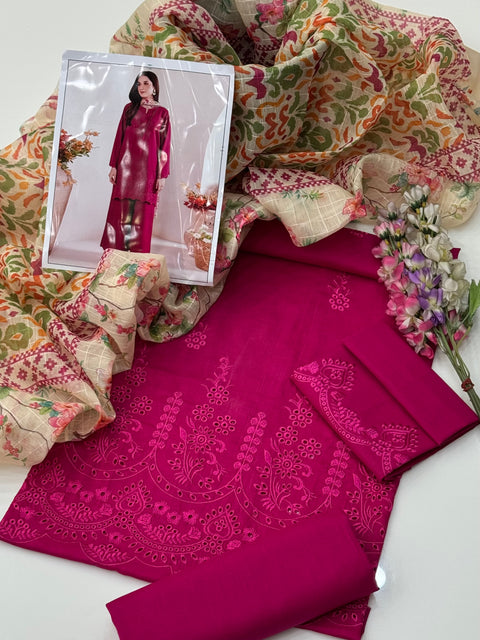 🔥#Eid’s Beautiful Boutique Style Embroidery Lawn 3 Pc Dress 👗