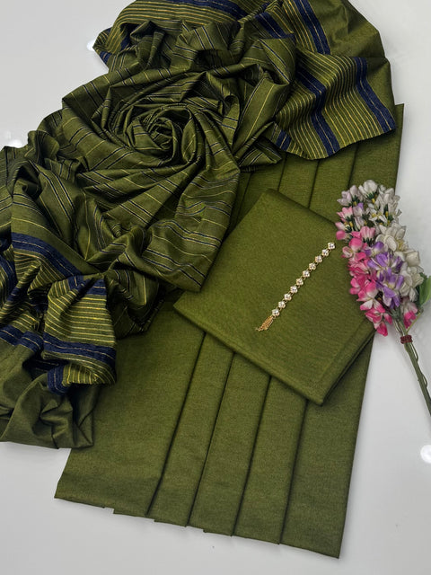 Multani Khaadi Soosi Stuff Shirt & Trouser With Khaadi Velvet Shawl 3 Pc Dress 👗