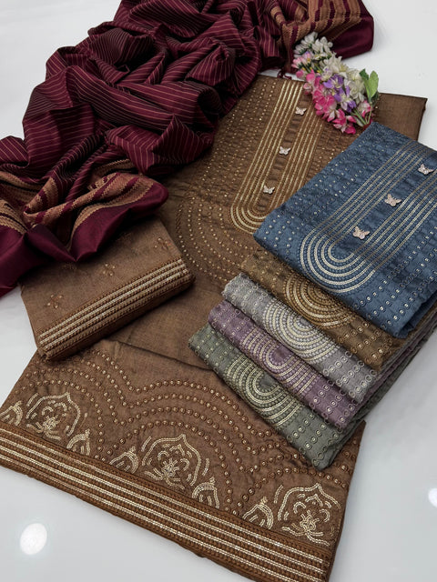 🔥 #WINTER’s Most Beautiful Sequence Work 3 PC Dress 👗