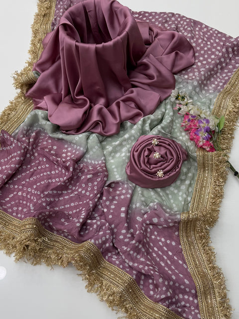 💕 #TRENDING #CHUNRI MEDIUM SILK 3 PC 💕