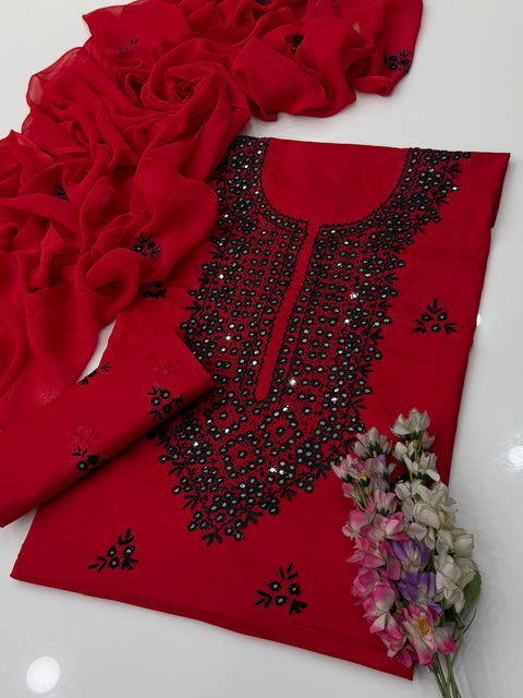 🔥 #Handmade Sheesha Work Pakka Tanka Lawn 3 Pc Dress 👗