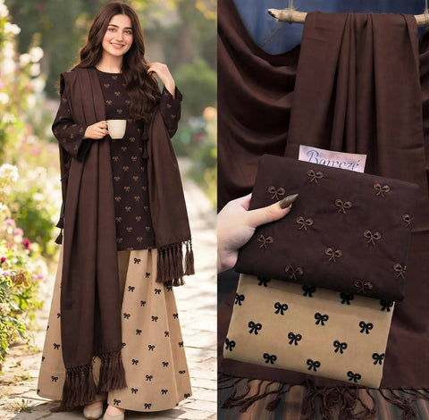 💕 #WINTER’s #VIRAL Ribbon 🎀 Embroidery 3PC 💕