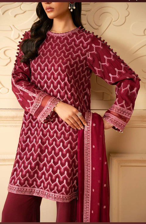 Beautiful Sequence Work Bareeze Embroidery 🧵 Lawn Shirt 3 Pc Dress 👗