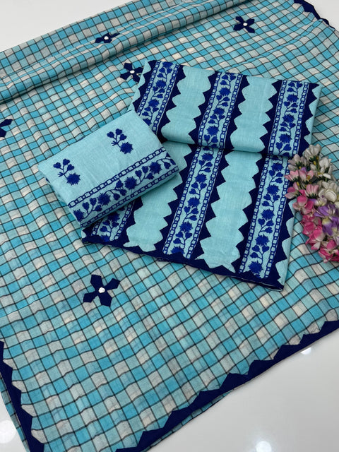 Beautiful Handmade Pakka Tanka With Applique Ralli Work Khaadi Khaddar 3 Pc Dress 👗