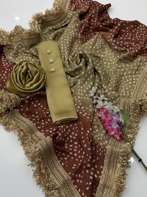 💕 #TRENDING #CHUNRI MEDIUM SILK 3 PC 💕