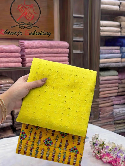 🔥 ONLY #2350/-PKR #CHIKANKARI LAWN 2 PC 💕