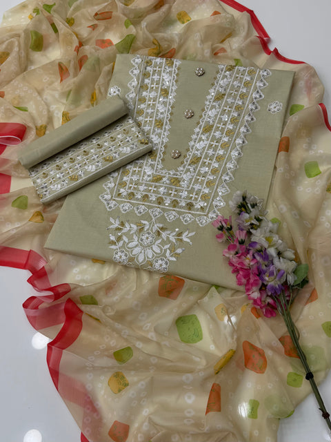 Beautiful & Elegant Boutique Fancy Sequence Embroidery 🧵 3 PC Suit