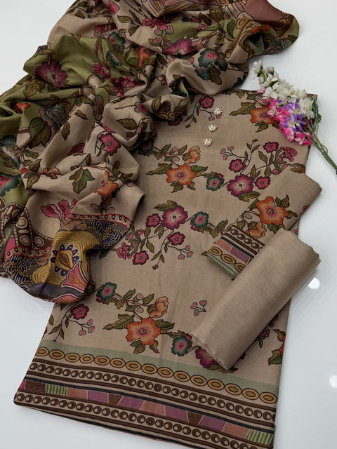 🔥 #Winter’s Kalamakari Pashmina 72 Grade Excellent Quality 3 PC 👗