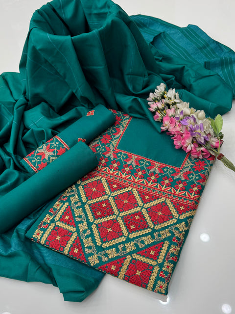 🔥 #Winter’s Beautiful Sang E Maah Design Dhanak 3 Pc 👗