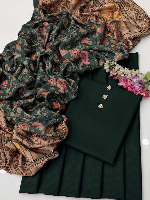 💕 #WINTER’s #Kalamkari Shawl With Dhanak 3PC 💕