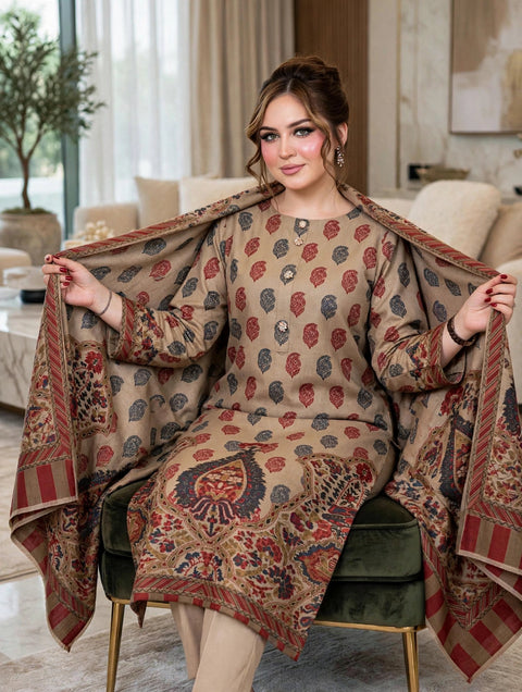 🔥 KALAMKARI PASHMINA 3PC 🔥