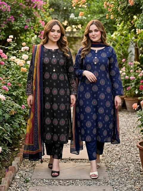 🔥 #TRENDING #BINSAEED LAWN 3PC 🔥