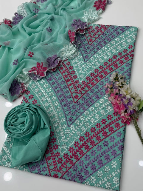 💕 #MARIA.B CHIKANKARI 3PC 💕