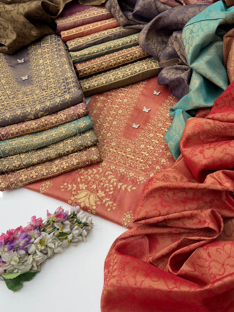 🔥 #WINTER Beautiful Boutique Style Fancy Sequence Embroidery 3 PC Dress 👗