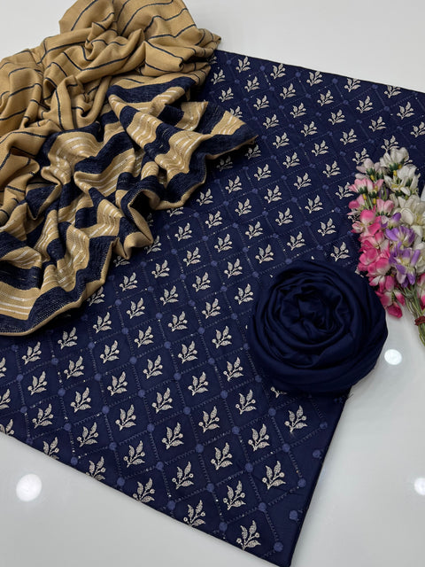 🔥 #ONLY 2350/-PKR WINTER’s DHANAK EMBROIDERED 3 PC 👗