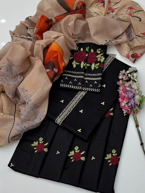 🔥#Eid’s Beautiful Boutique Style Embroidery Lawn 3 Pc Dress 👗